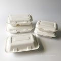 100% biodegradable para llevar cajas de caña de azúcar recipientes de envasado de alimentos